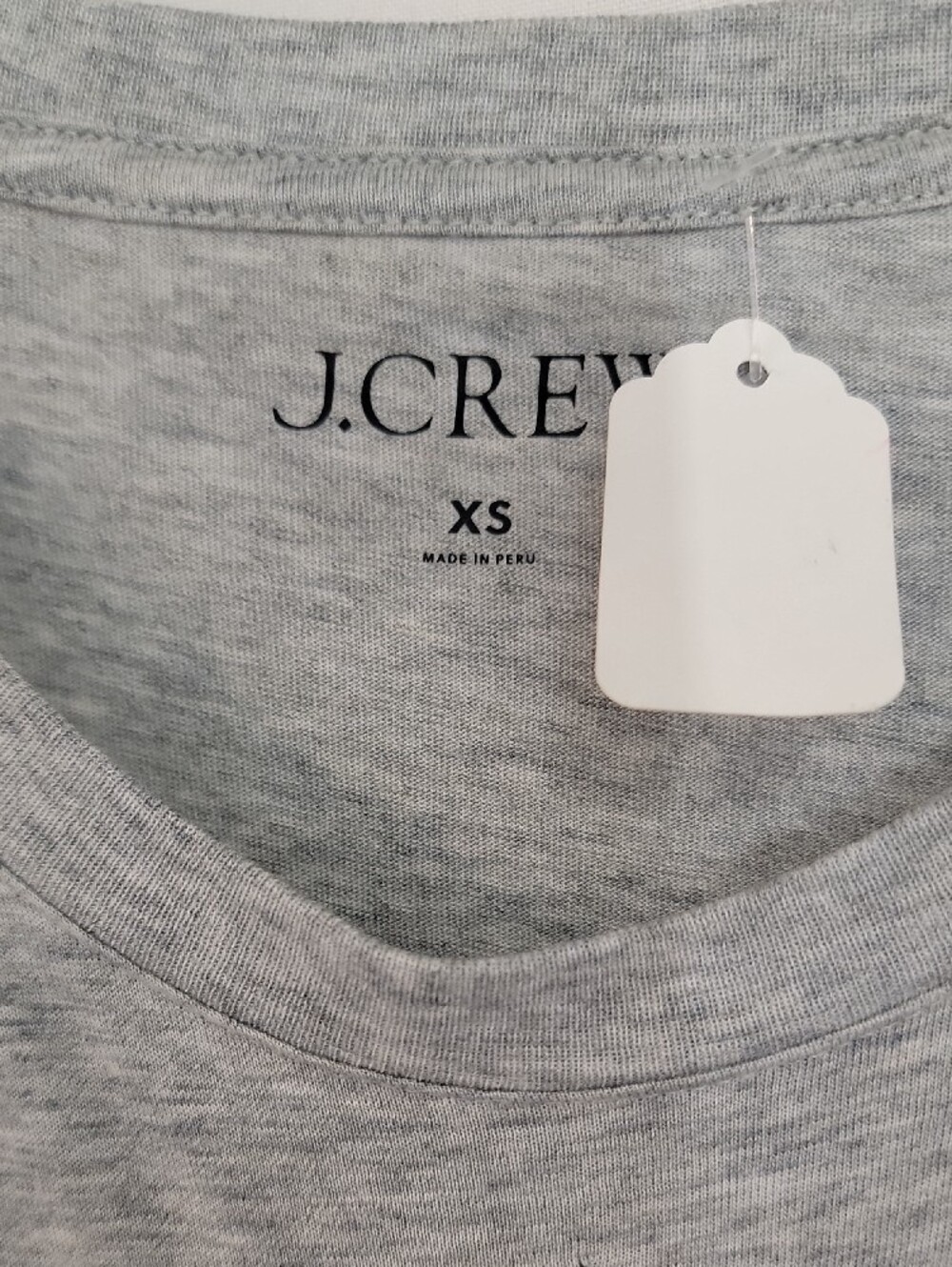 J. Crew Light Heather Gray Long-Sleeve Crewneck Tee